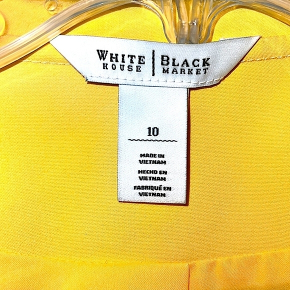 EUC WHBM Yellow Zip Jacket/Blazer -size 10 - Picture 4 of 8